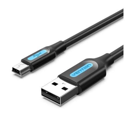 Дата кабель USB 2.0 AM to Mini 5P 2.0m black Vention (COMBH)