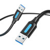 Дата кабель USB 3.0 AM/AM 3.0m black Vention (CONBI)
