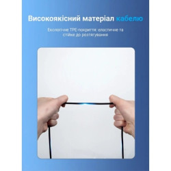 Дата кабель USB-C to Micro 5P 1.5m 2A black Vention (COVBG)