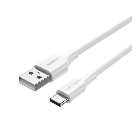 Дата кабель USB 2.0 AM to USB-C 1.0m 3A white Vention (CTHWF)