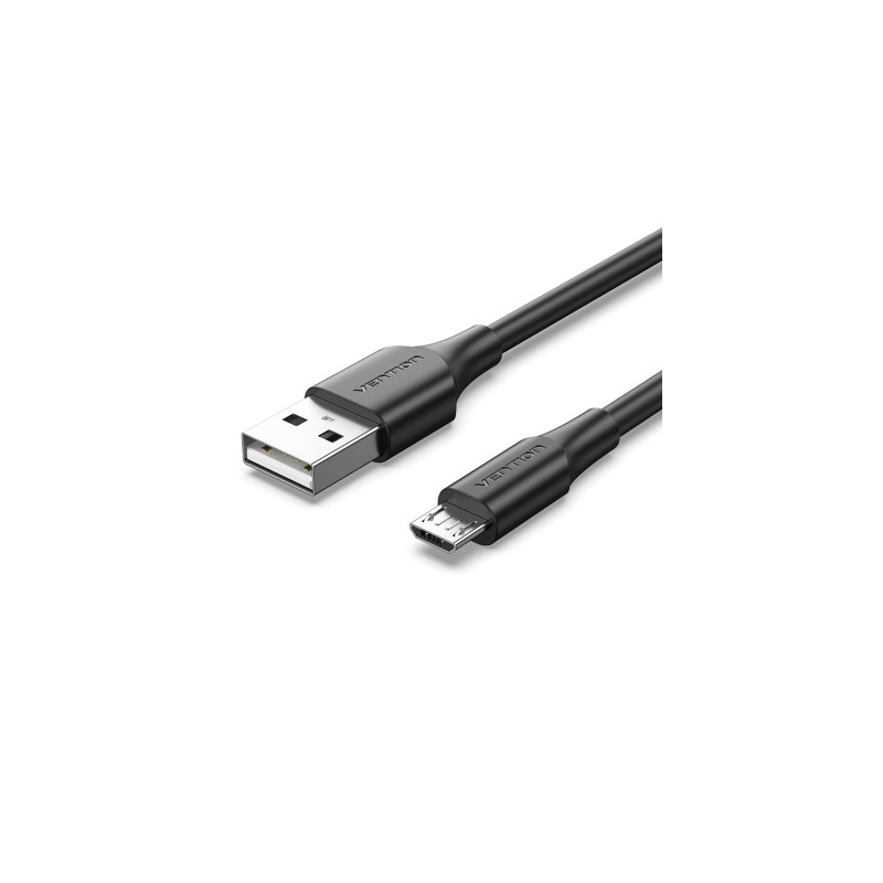 Дата кабель USB 2.0 AM to Micro 5P 1.0m 2A black Vention (CTIBF)