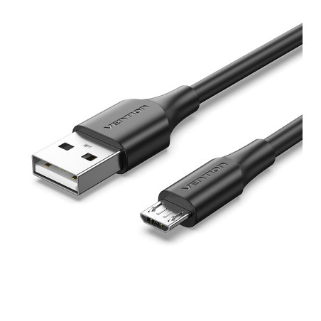 Дата кабель USB 2.0 AM to Micro 5P 1.0m 2A black Vention (CTIBF)
