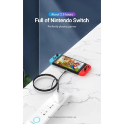 Дата кабель USB-C to USB-C 1.0m 5A aluminum gray Vention (TAEHF)