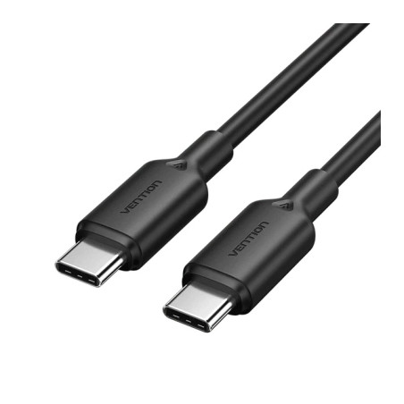 Дата кабель USB-C to USB-C 1.0m 3A black Vention (TRCBF)