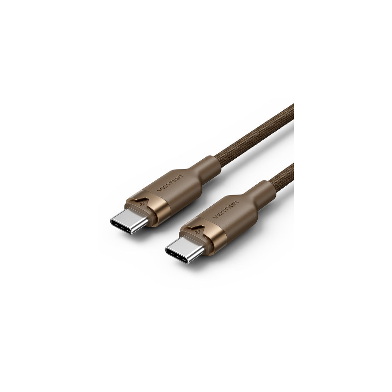 Дата кабель USB-C to USB-C 1.0m 3A aluminum gold Vention (TRDJF)