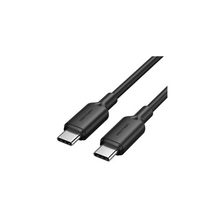 Дата кабель USB-C to USB-C 2.0m 5A aluminum black Vention (TRIBH)