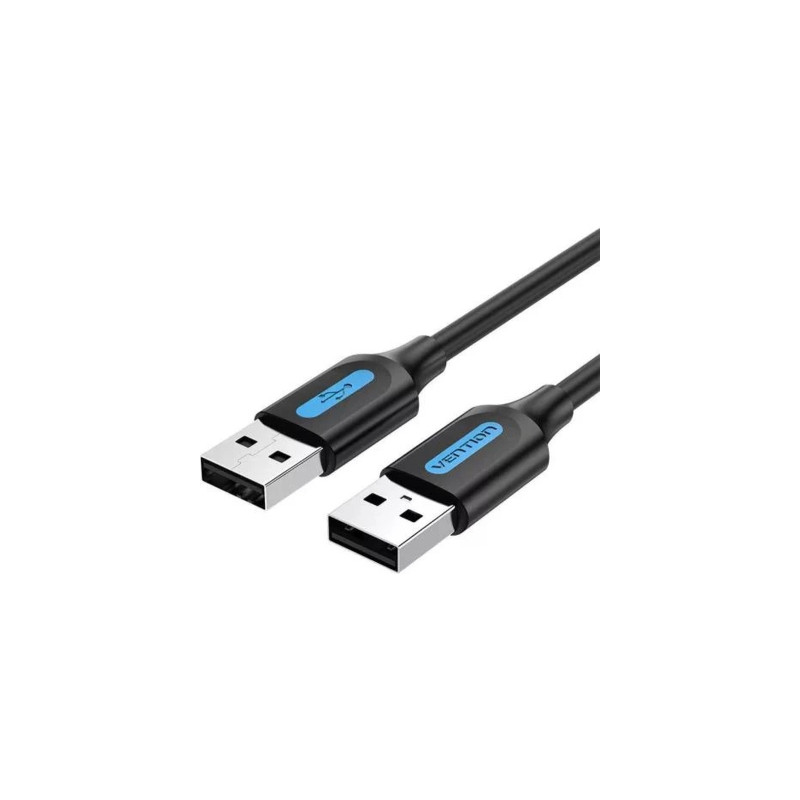 Дата кабель USB 2.0 AM/AM 1.0m black Vention (COJBF)