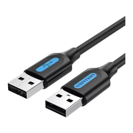 Дата кабель USB 2.0 AM/AM 1.0m black Vention (COJBF)