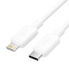 Дата кабель USB-C to Lightning 1.0m 3A white Vention (LAKWF)