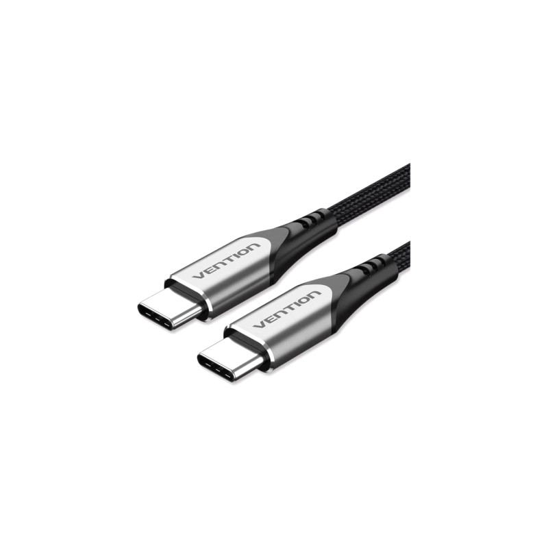 Дата кабель USB-C to USB-C 2.0m aluminum gray Vention (TADHH)