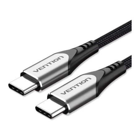 Дата кабель USB-C to USB-C 2.0m aluminum gray Vention (TADHH)