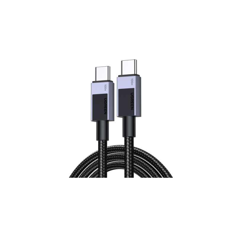 Дата кабель USB-C to USB-C 3.0m 100W L512 gray Ugreen (45065)