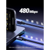 Дата кабель USB-C to USB-C 3.0m 100W L512 gray Ugreen (45065)