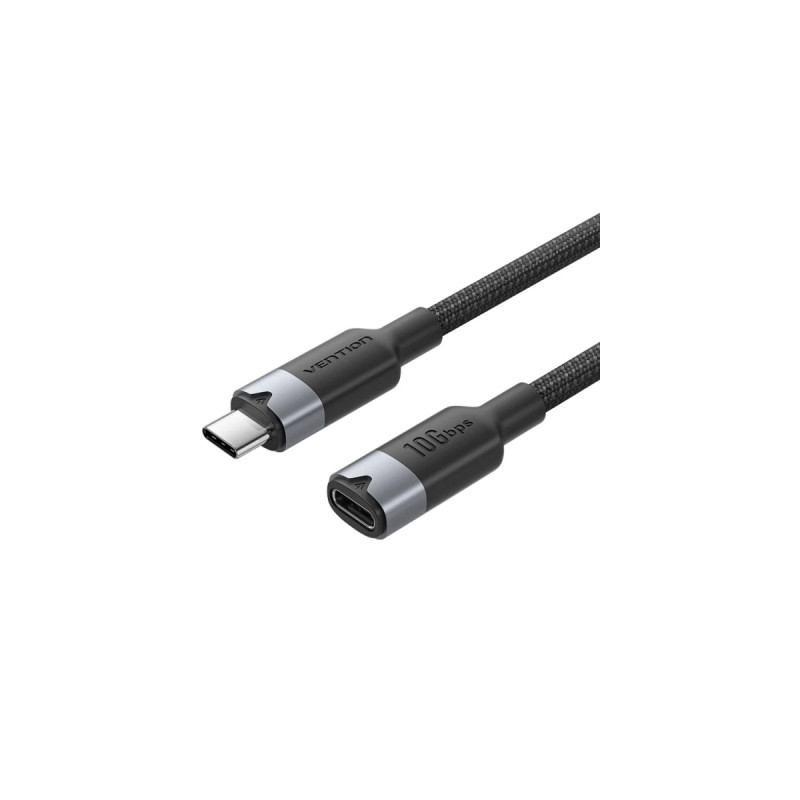 Дата кабель USB-C M/F 1.0m 100W 10Gbps 4K60Hz Vention (TRFBF)