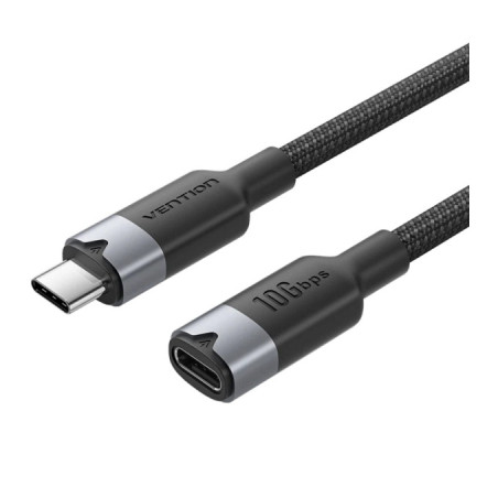 Дата кабель USB-C M/F 1.0m 100W 10Gbps 4K60Hz Vention (TRFBF)