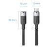 Дата кабель USB-C M/F 1.0m 100W 10Gbps 4K60Hz Vention (TRFBF)
