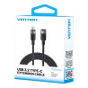 Дата кабель USB-C M/F 1.0m 100W 10Gbps 4K60Hz Vention (TRFBF)