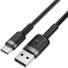 Дата кабель USB 2.0 AM to USB-C 1.2m 60W black Acefast (6974316285144)