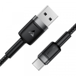 Дата кабель USB 2.0 AM to USB-C 1.2m 60W black Acefast (6974316285144)