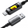 Дата кабель USB 2.0 AM to USB-C 1.2m 60W black Acefast (6974316284673)