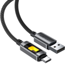 Дата кабель USB 2.0 AM to USB-C 1.2m 60W black Acefast (6974316284673)