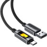 Дата кабель USB 2.0 AM to USB-C 1.2m 60W black Acefast (6974316284673)