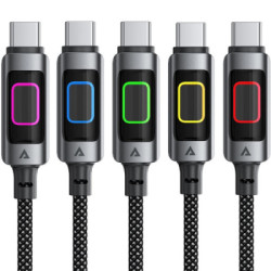 Дата кабель USB 2.0 AM to USB-C 1.2m 60W black Acefast (6974316284673)