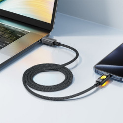 Дата кабель USB 2.0 AM to USB-C 1.2m 60W black Acefast (6974316284673)