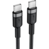 Дата кабель USB-C to USB-C 1.2m 60W black Acefast (6974316285137)