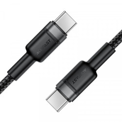 Дата кабель USB-C to USB-C 1.2m 60W black Acefast (6974316285137)