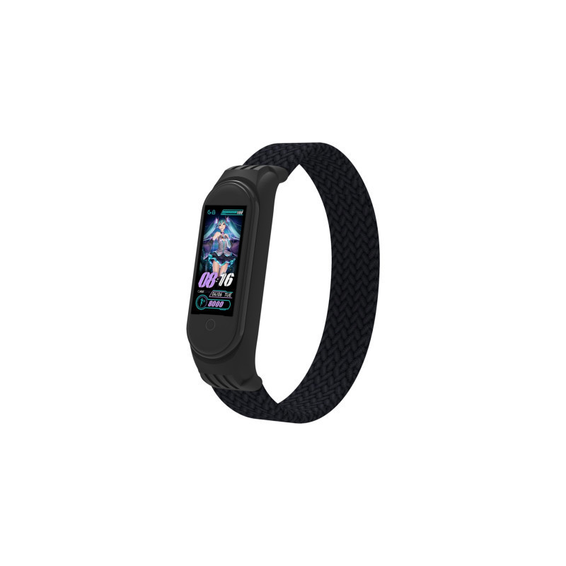 Ремінець до фітнес браслета Armorstandart Braided Solo Loop для Xiaomi Mi Band 4/5/6 Black size S (ARM59177)