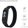 Ремінець до фітнес браслета Armorstandart Braided Solo Loop для Xiaomi Mi Band 4/5/6 Black size S (ARM59177)