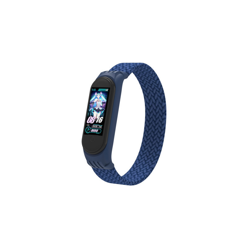 Ремінець до фітнес браслета Armorstandart Braided Solo Loop для Xiaomi Mi Band 4/5/6 Blue size S (ARM59178)