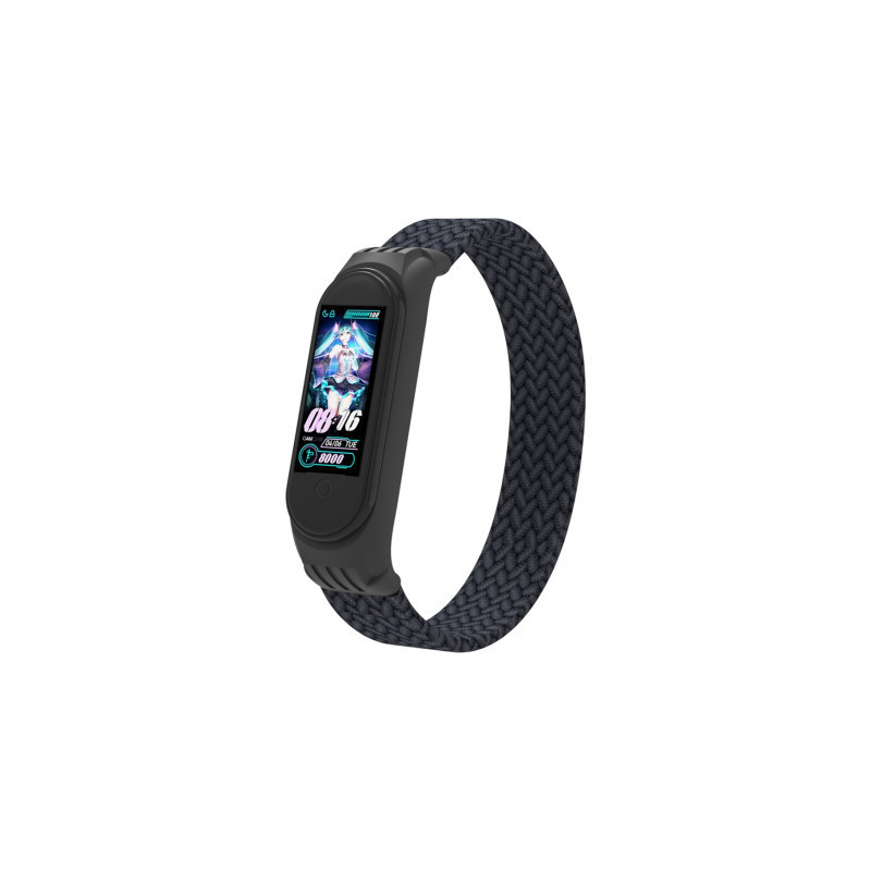 Ремінець до фітнес браслета Armorstandart Braided Solo Loop для Xiaomi Mi Band 4/5/6 Charcoal size S (ARM59179)