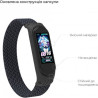 Ремінець до фітнес браслета Armorstandart Braided Solo Loop для Xiaomi Mi Band 4/5/6 Charcoal size S (ARM59179)