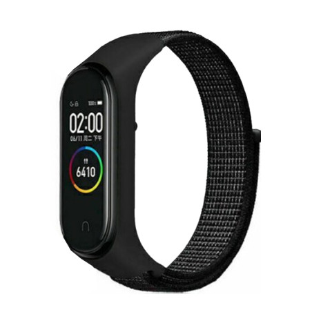 Ремінець до фітнес браслета BeCover Nylon Style для Xiaomi Mi Smart Band 7 Black (707655)