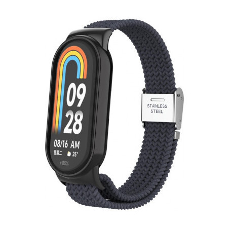 Ремінець до фітнес браслета Armorstandart Braided Solo Loop для Xiaomi Mi Band 7/6/5/4 Charcoal (ARM69904)