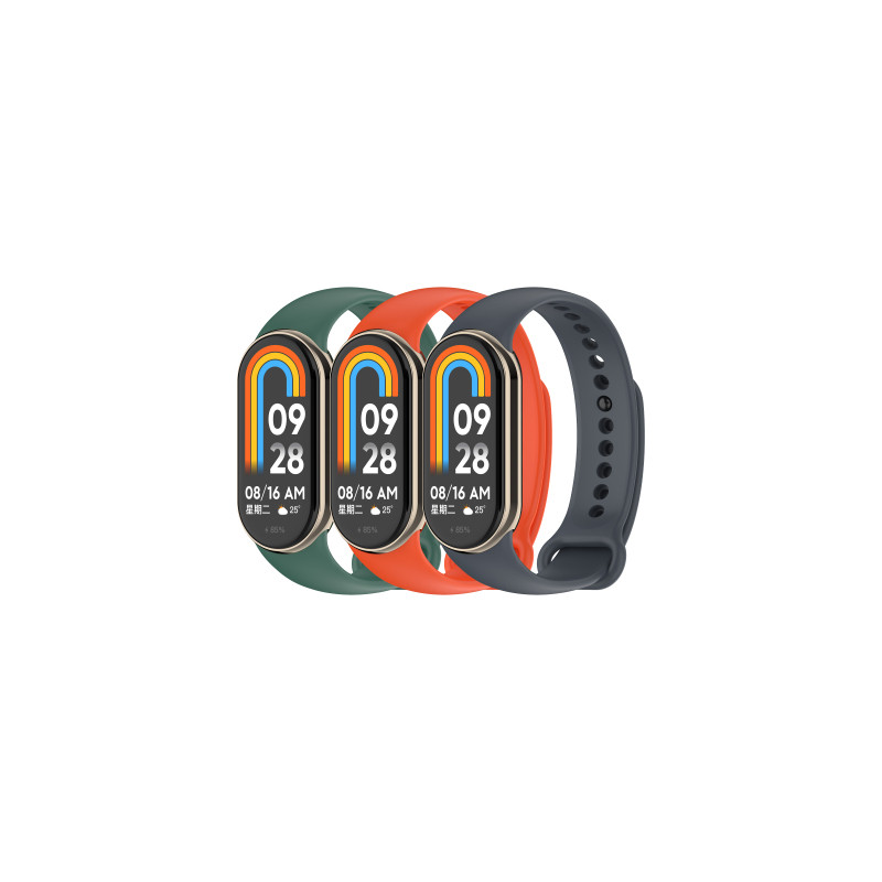 Ремінець до фітнес браслета Armorstandart комплект 3шт Xiaomi Smart Band 10/9/8 Basic (ARM75072)