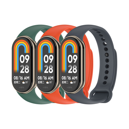 Ремінець до фітнес браслета Armorstandart комплект 3шт Xiaomi Smart Band 10/9/8 Basic (ARM75072)