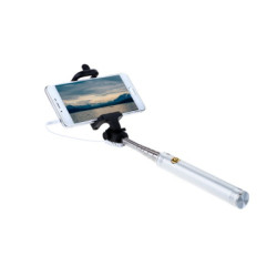 Монопод для селфі Grand-X Metallic Jack 3,5 U-крепление 170-750мм Silver (MPGJMS)