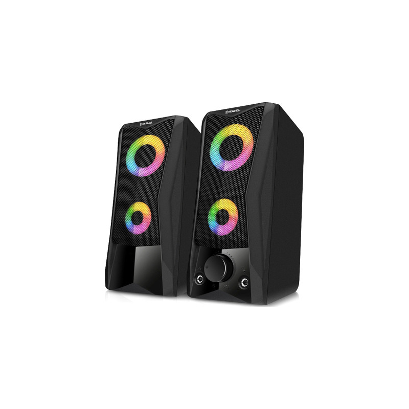 Акустична система REAL-EL S-107 USB Black (EL121100017)