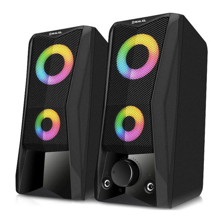 Акустична система REAL-EL S-107 USB Black (EL121100017)
