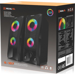 Акустична система REAL-EL S-107 USB Black (EL121100017)