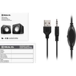 Акустична система REAL-EL S-13 USB Black (EL121100021)