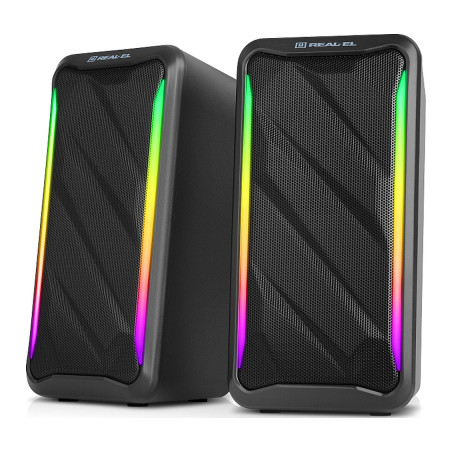 Акустична система REAL-EL S-130 USB Black (EL121100018)