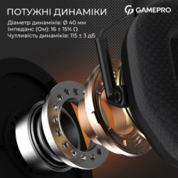 Навушники GamePro Genesis Mercury Pro 3-Mode Black (HSW120B)