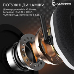 Навушники GamePro Genesis Mercury Pro 3-Mode White (HSW120W)