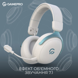 Навушники GamePro Asgard Freya Pro Wireless White/Blue (HSW201WB)