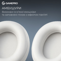 Навушники GamePro Asgard Freya Pro Wireless White/Blue (HSW201WB)