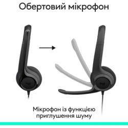 Навушники Logitech H390 USB-C Midnight Black (981-001576)